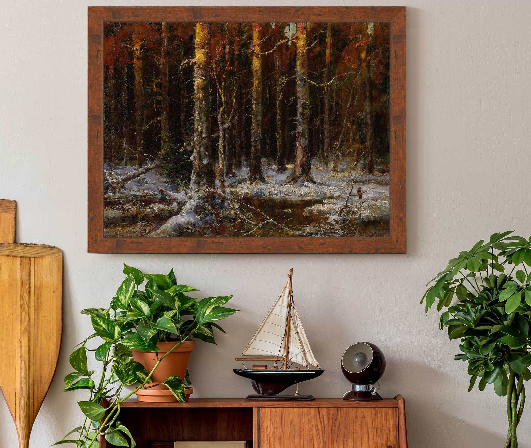 Forest In Winter by Julius Sergius Klever - Image 3