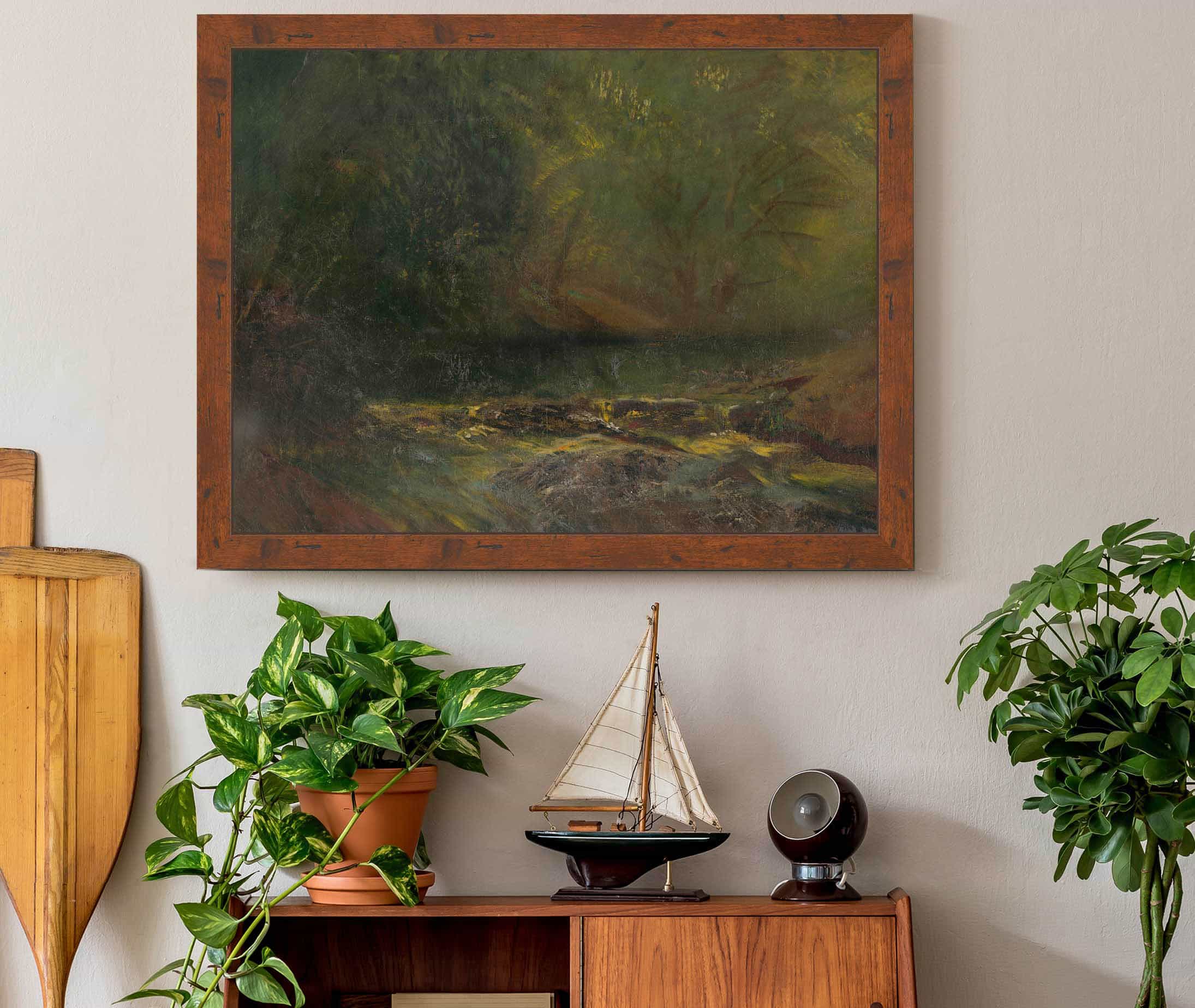 Forest Interior With A Brook  by Ladislav Mednyanszky - Image 2