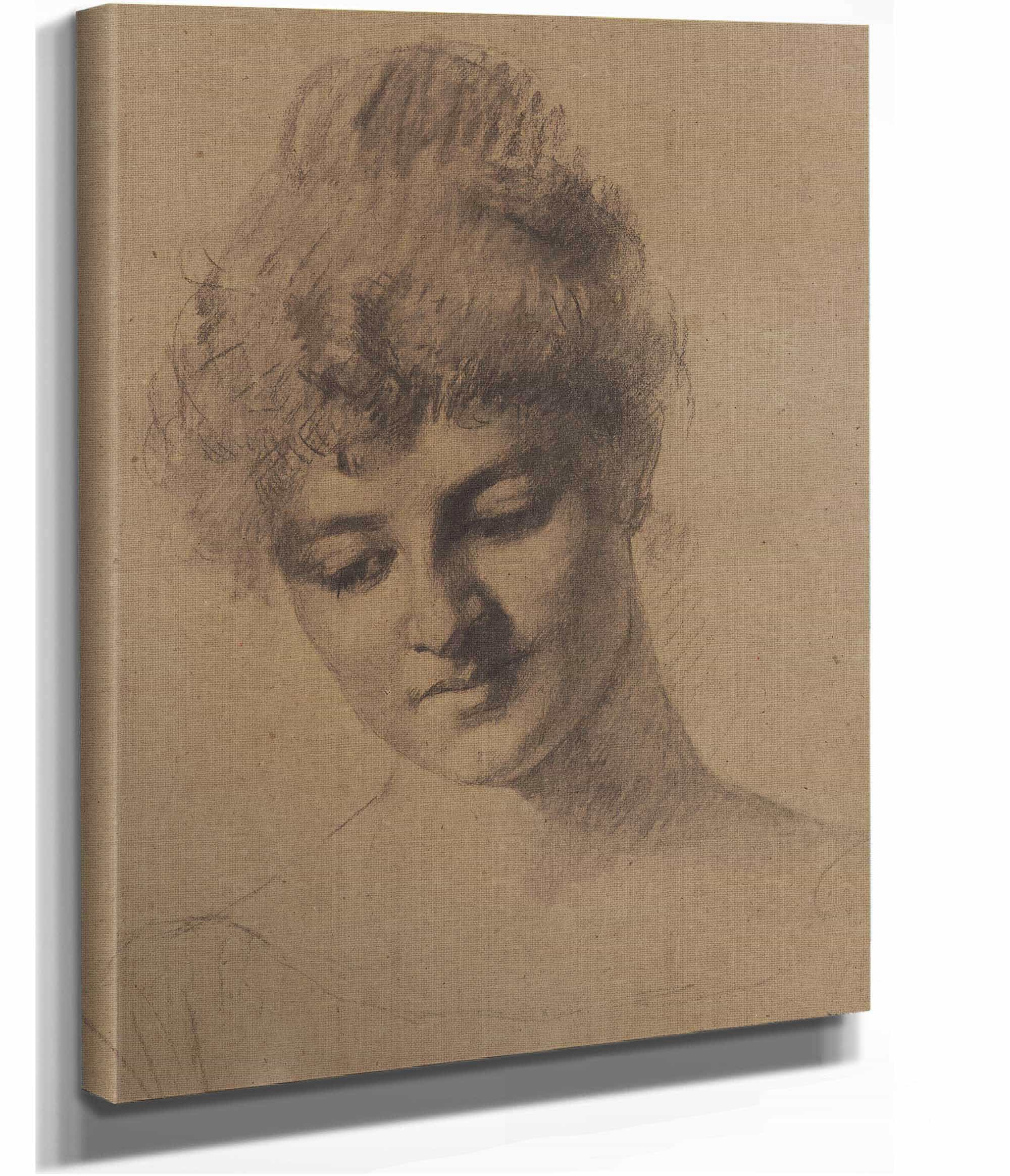 Fortunati Een Italiaans Model by Therese Schwartze - Image 2