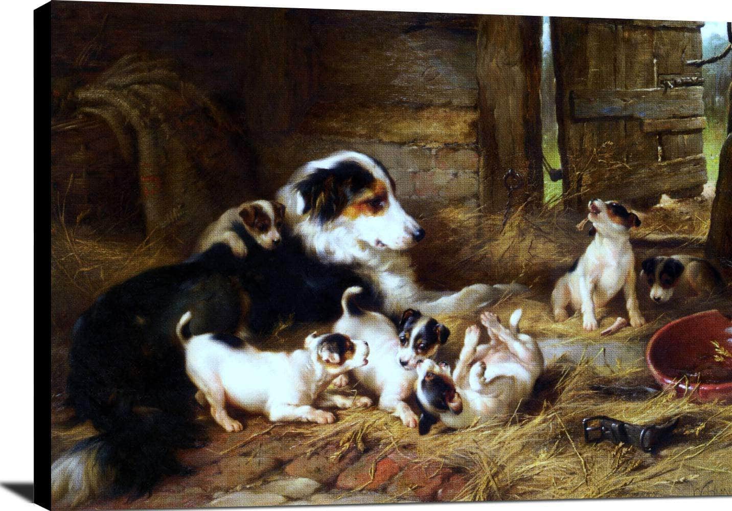 Foster Mother Painting Walter Hunt Canvas Art - Image 2