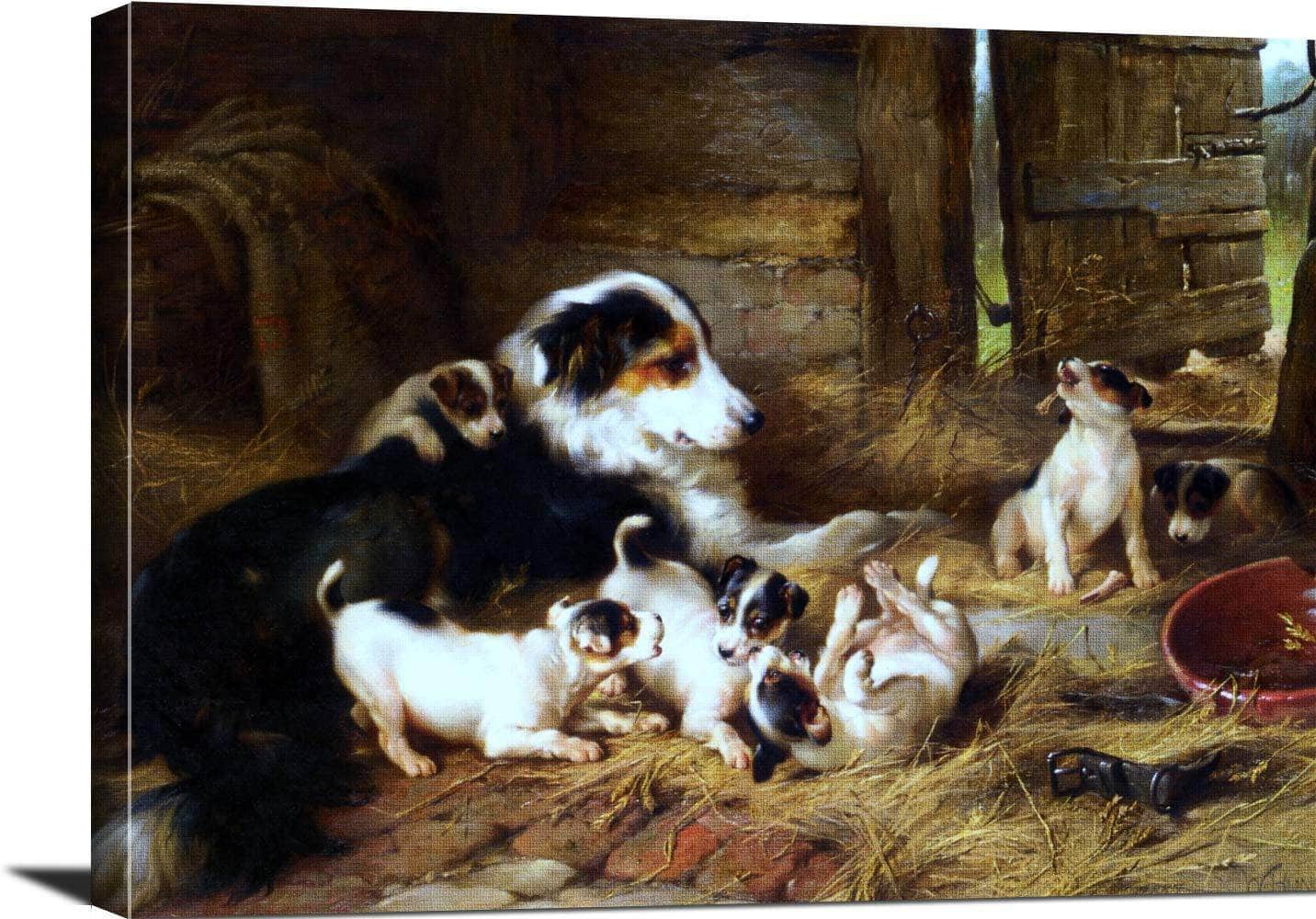 Foster Mother Painting Walter Hunt Canvas Art - Image 3