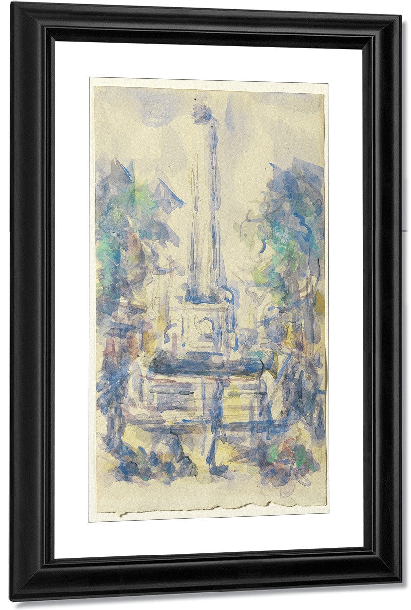 Fountain, Place De La Mairie In Aix En Provence By Paul Cezanne - Image 2