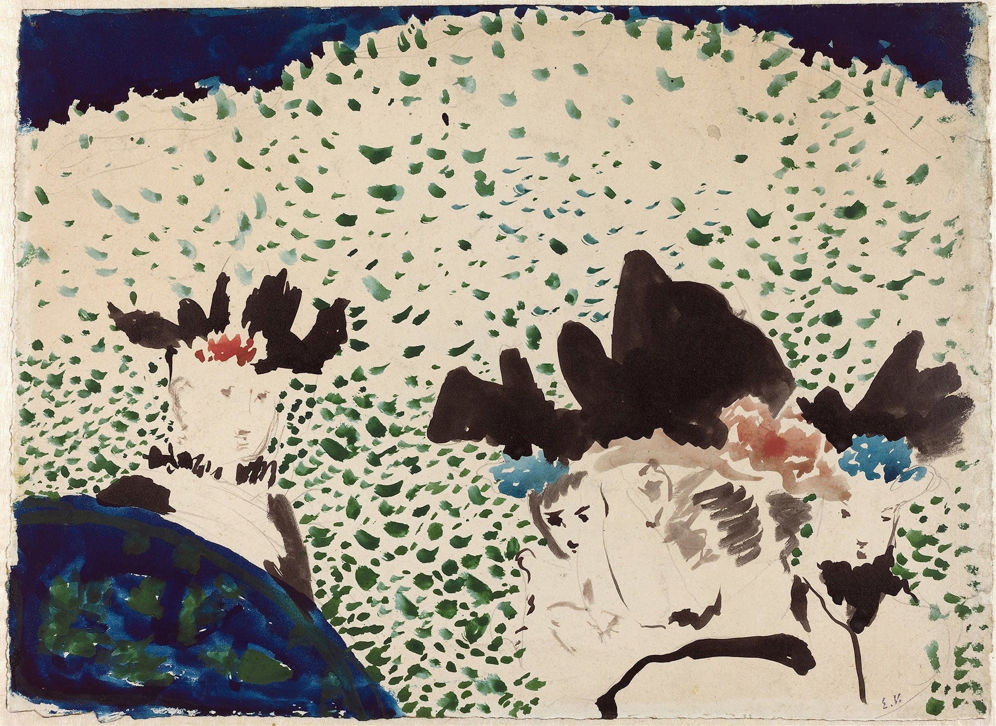 Four Ladies With Fancy Hats by Edouard Vuillard - Image 2