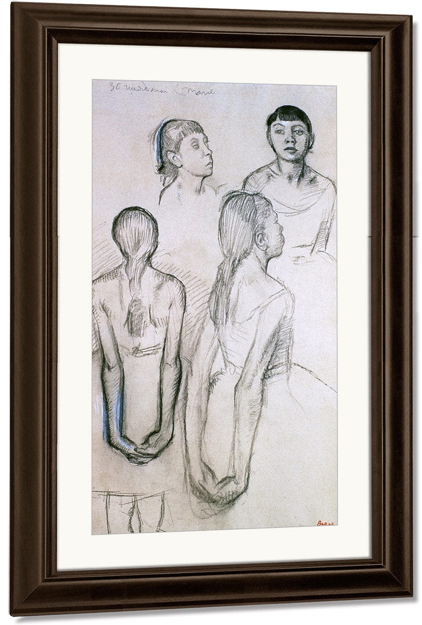 Four Studies Of Dancers By Edgar Degas - Image 4