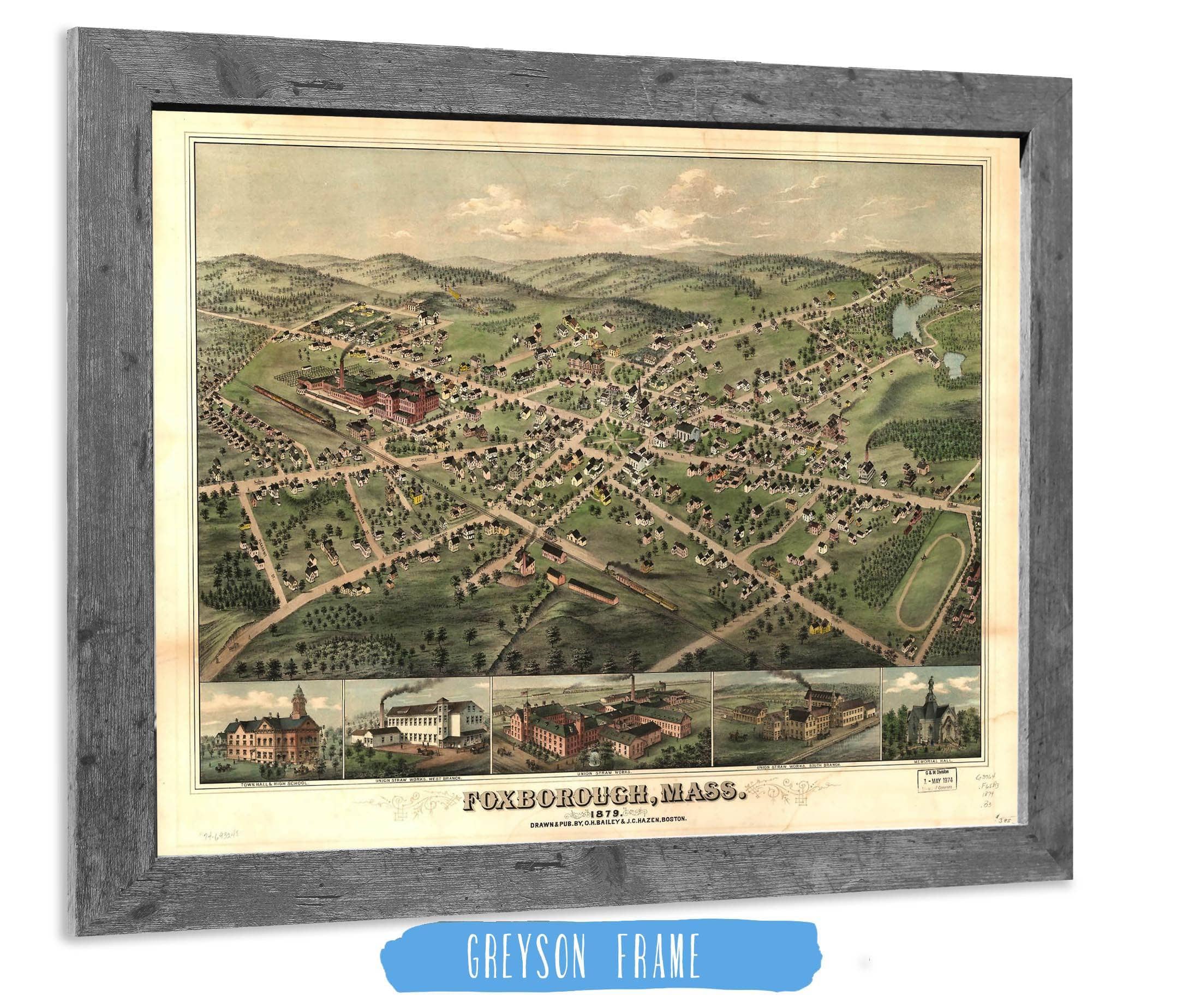 Foxborough Mass 1879 State of Massachusetts - Image 6
