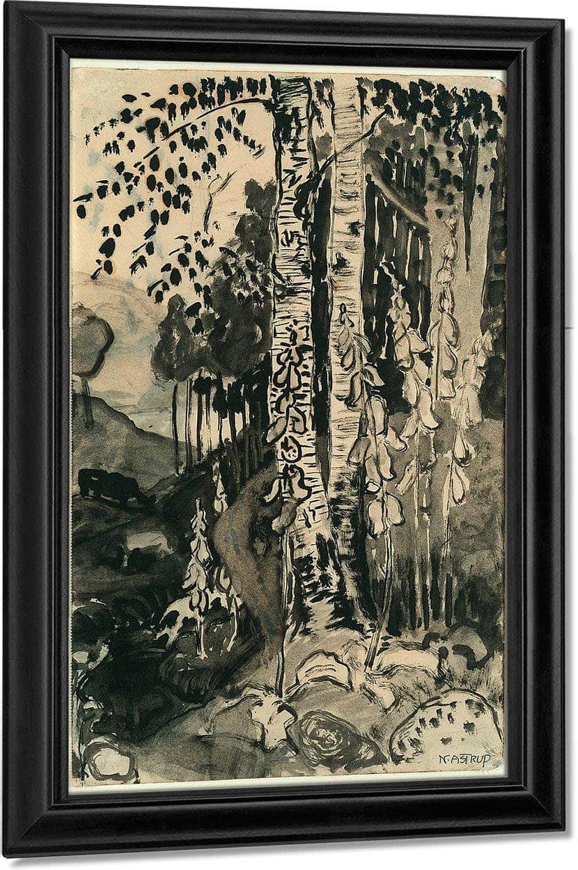 Foxgloves 4 By Nicolai Astrup