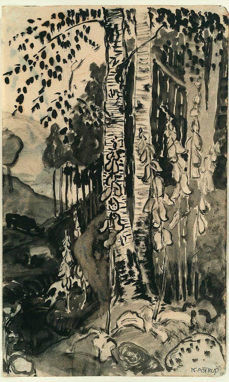 Foxgloves 4 By Nicolai Astrup - Image 6