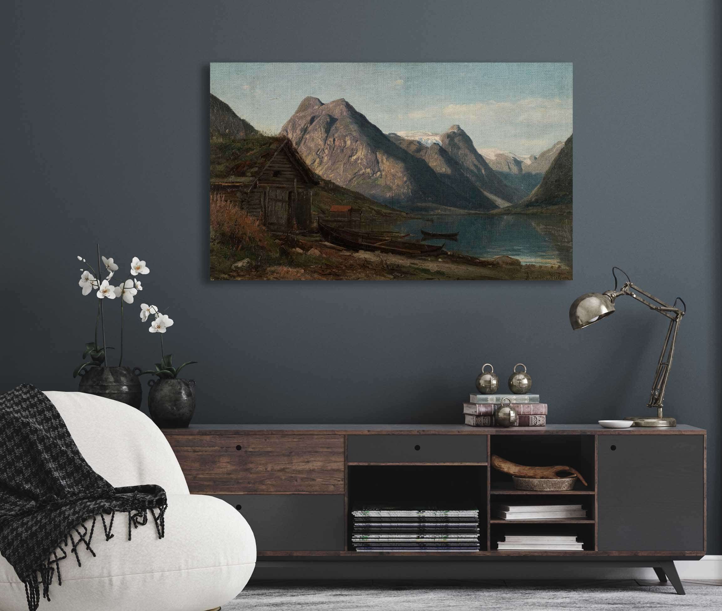 Fra Fjaerlandsfjorden Supphellebreen By Amaldus Nielsen - Image 5