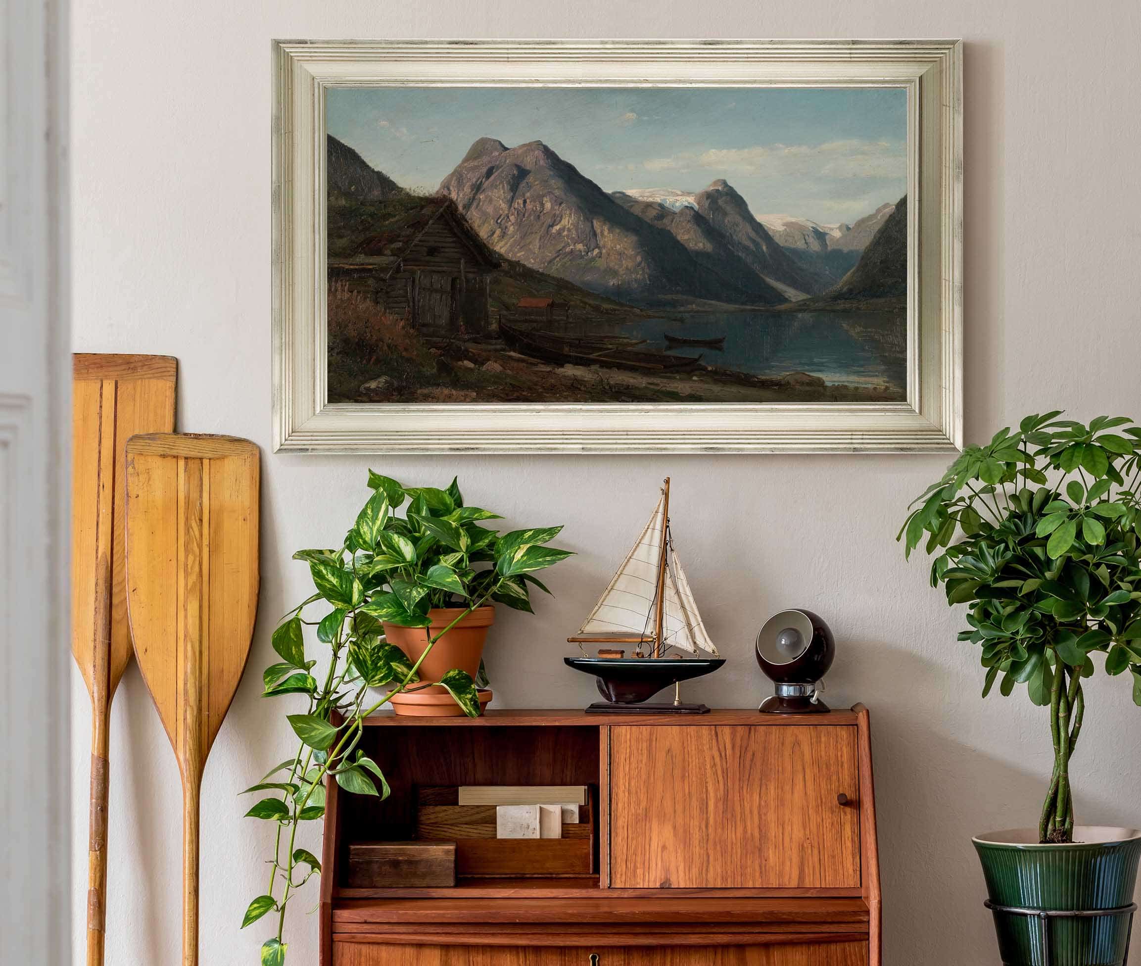 Fra Fjaerlandsfjorden Supphellebreen By Amaldus Nielsen - Image 6