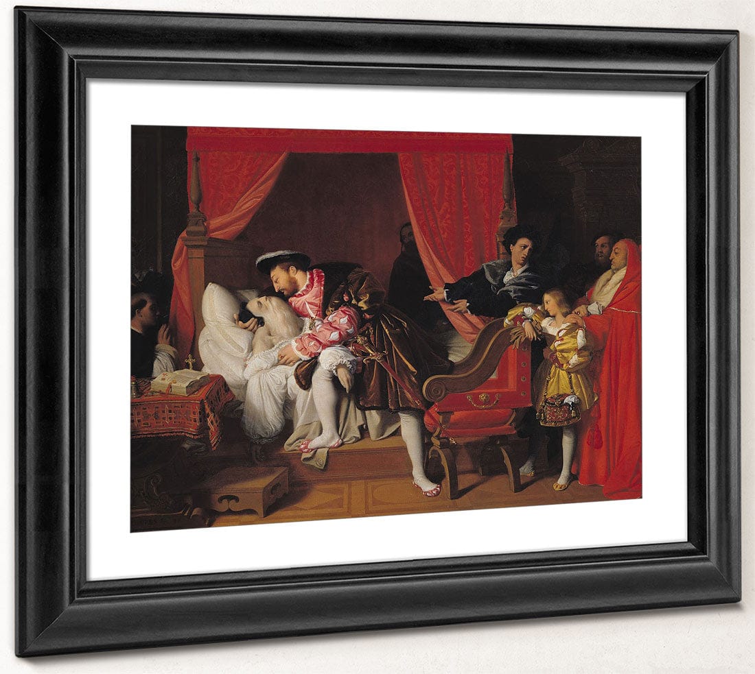 Francis I (1494 1547) Receives The Last Breaths Of Leonardo Da Vinci (1452 1519) By Jean Auguste Dominique Ingres - Image 2