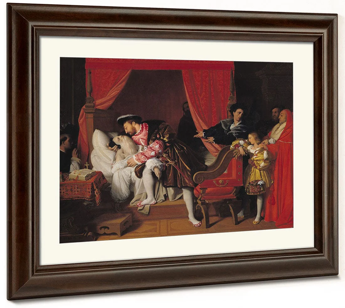Francis I (1494 1547) Receives The Last Breaths Of Leonardo Da Vinci (1452 1519) By Jean Auguste Dominique Ingres - Image 3
