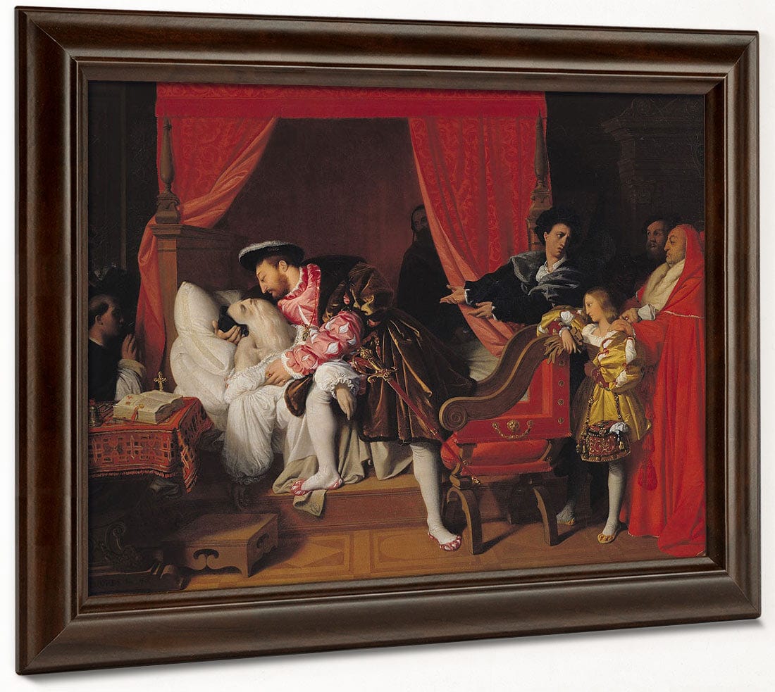 Francis I (1494 1547) Receives The Last Breaths Of Leonardo Da Vinci (1452 1519) By Jean Auguste Dominique Ingres - Image 4