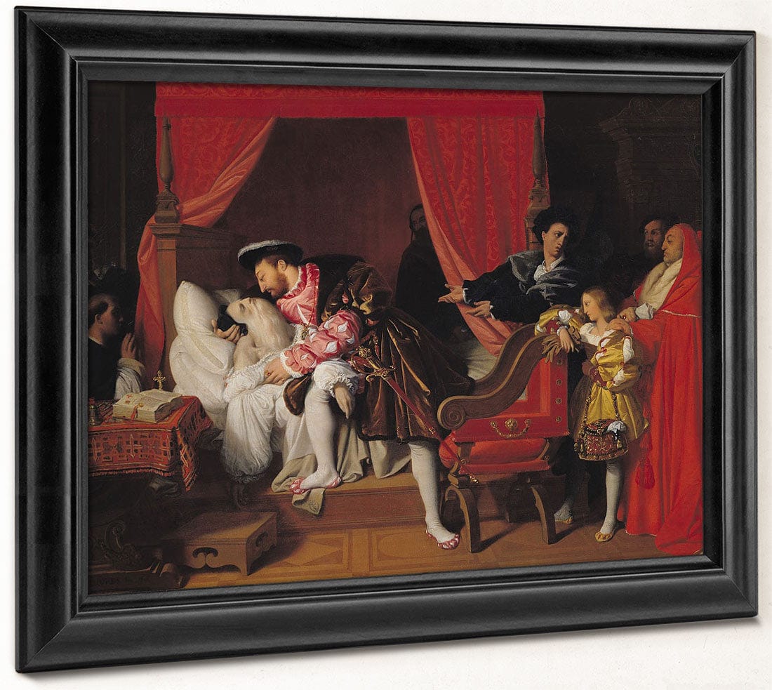 Francis I (1494 1547) Receives The Last Breaths Of Leonardo Da Vinci (1452 1519) By Jean Auguste Dominique Ingres - Image 6