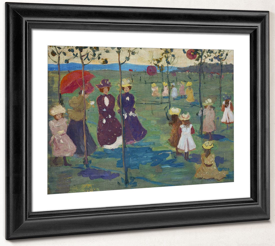 Franklin Park, Boston 1 By Maurice Brazil Prendergast - Image 2