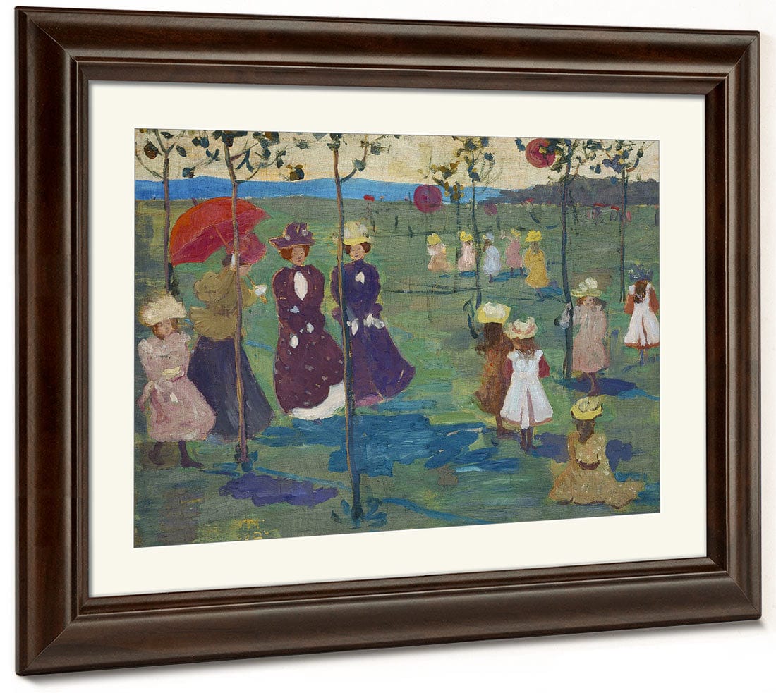 Franklin Park, Boston 1 By Maurice Brazil Prendergast - Image 3