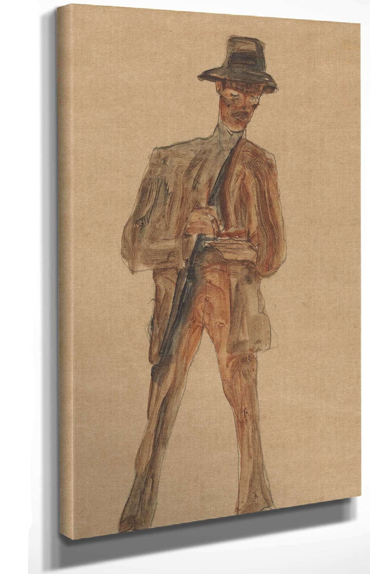 Franz Weigang by Egon Schiele - Image 4