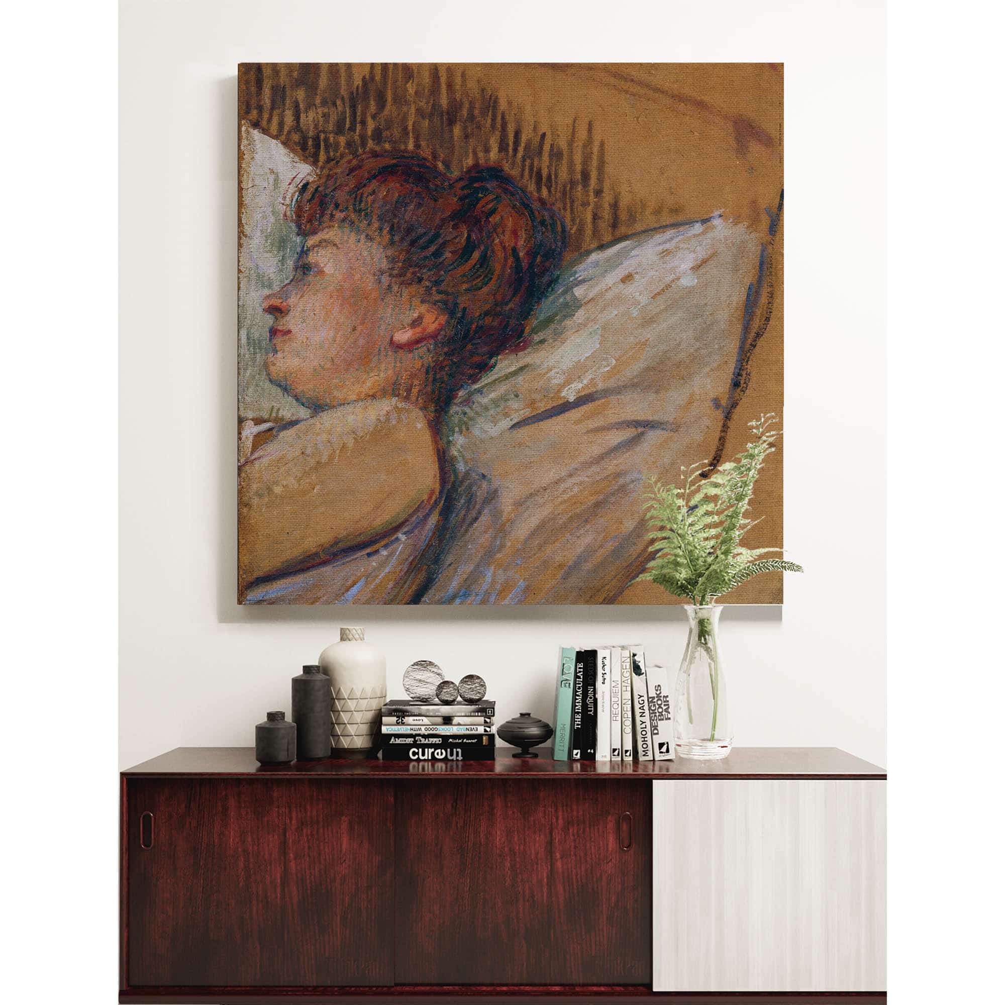 Frau Im Bett by Henri De Toulouse Lautrec - Image 4