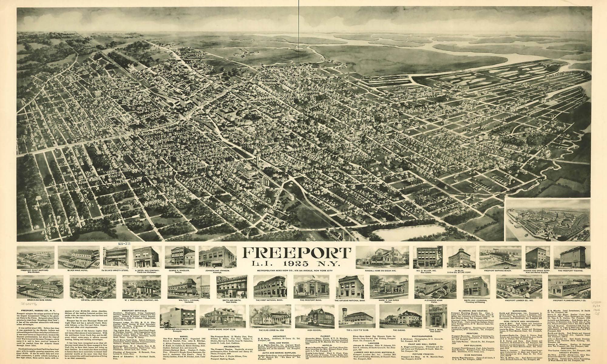 Freeport Li 1925 Ny State Of New York - Image 7