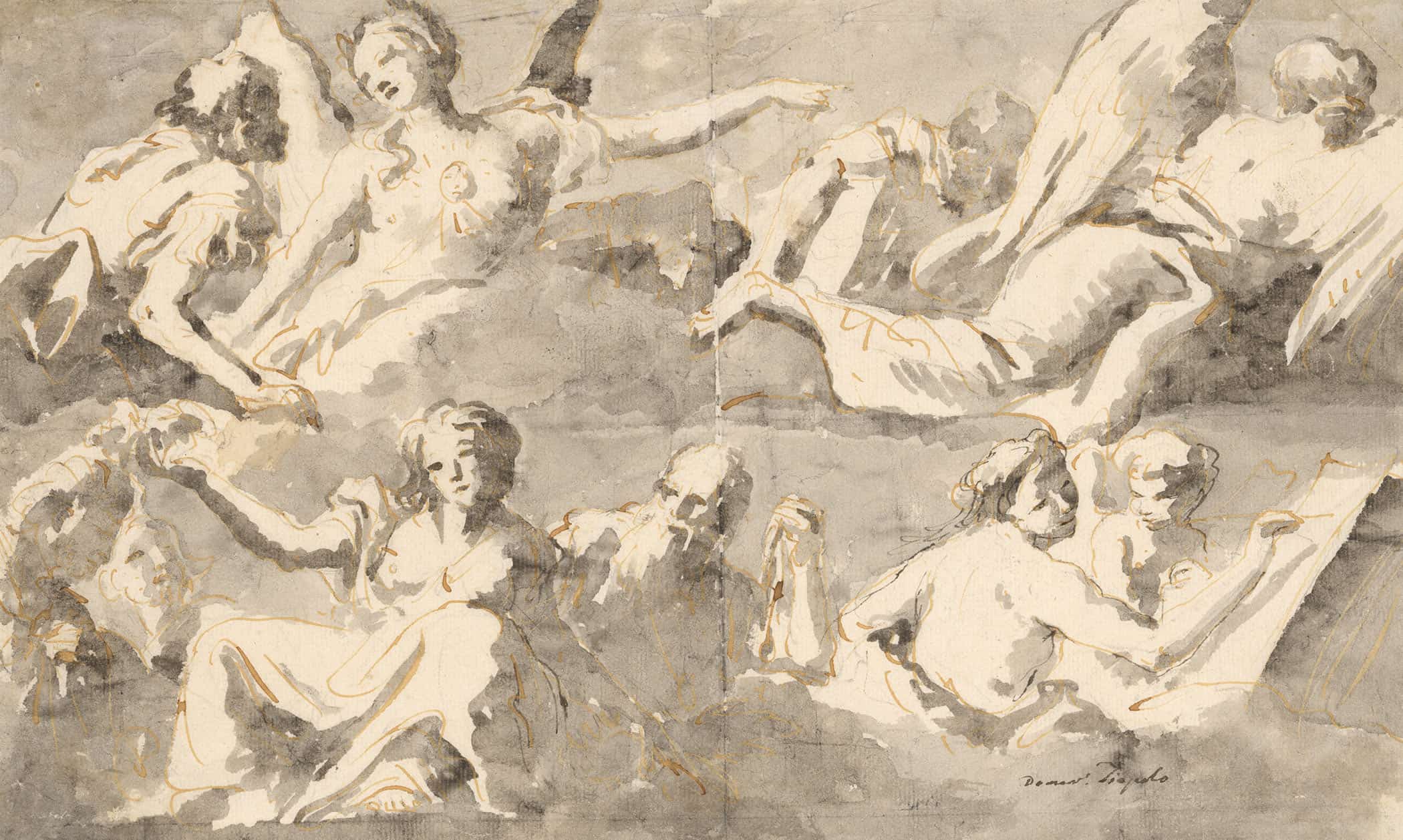 Frieze Of Allegorical Figures After by Giovanni Domenico Tiepolo - Image 2