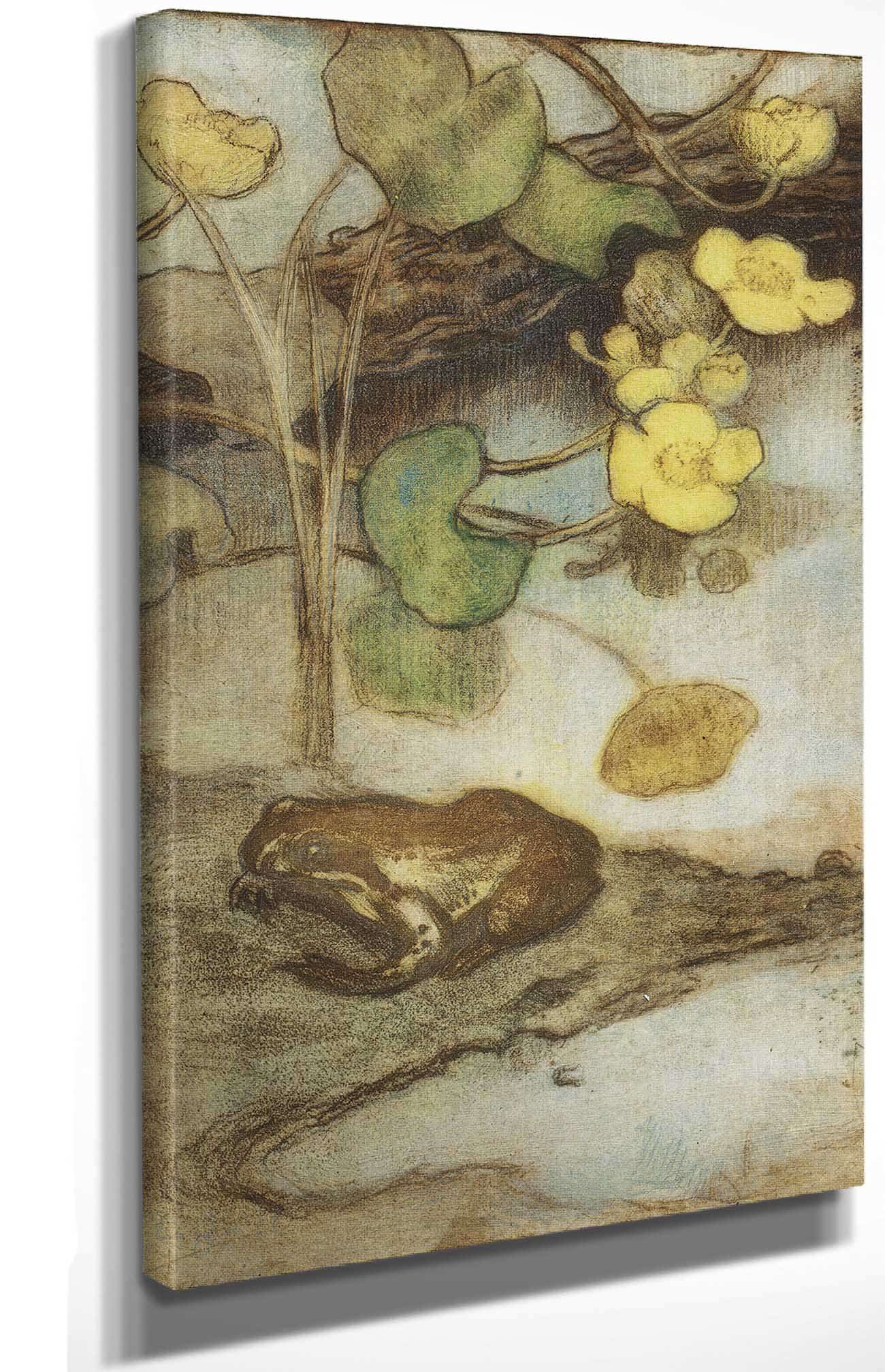 Frog With Marsh Marigold  by Eero Jarnefelt - Image 4