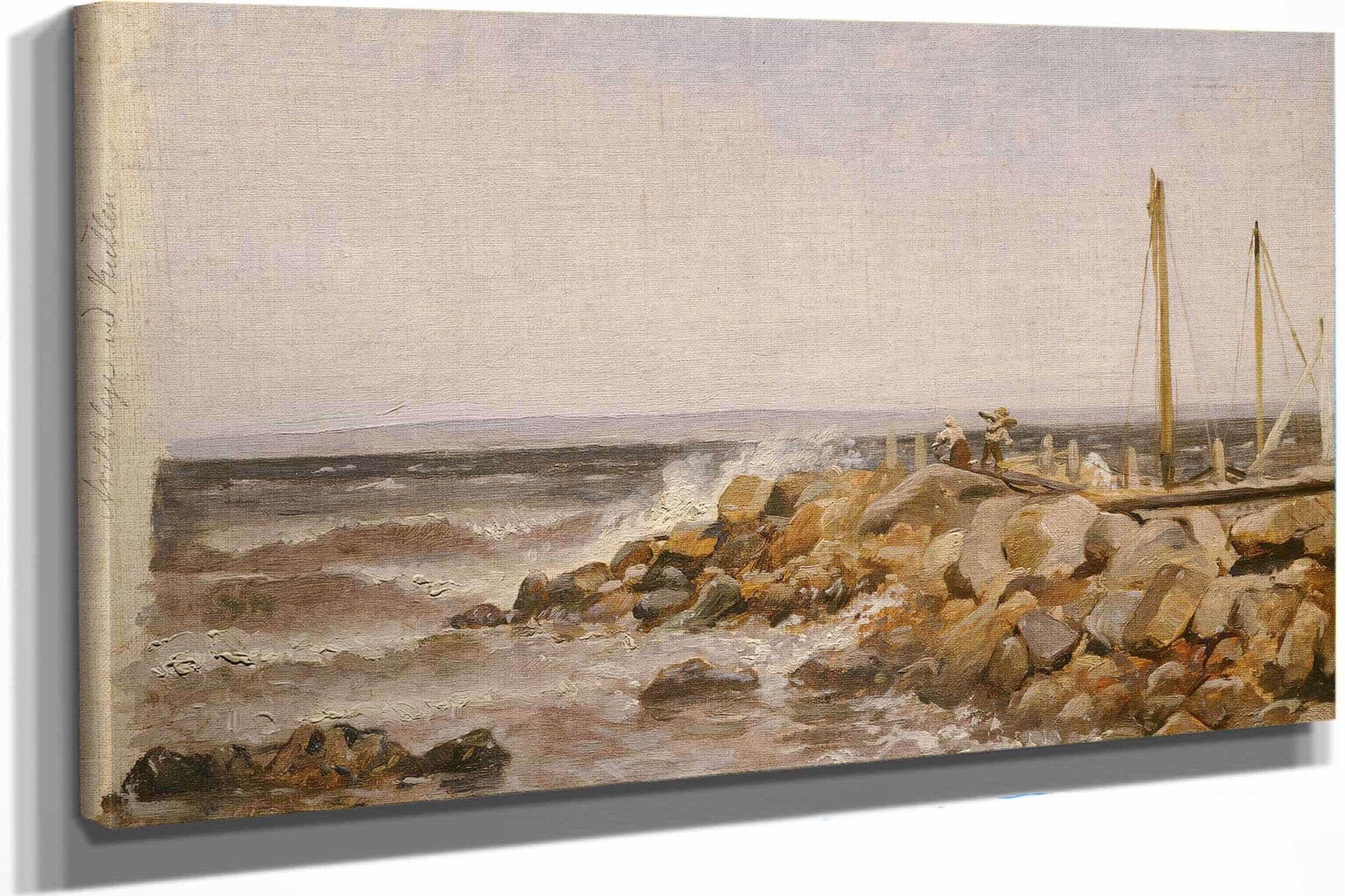 From Kullen In Sweden By Adolph Tidemand