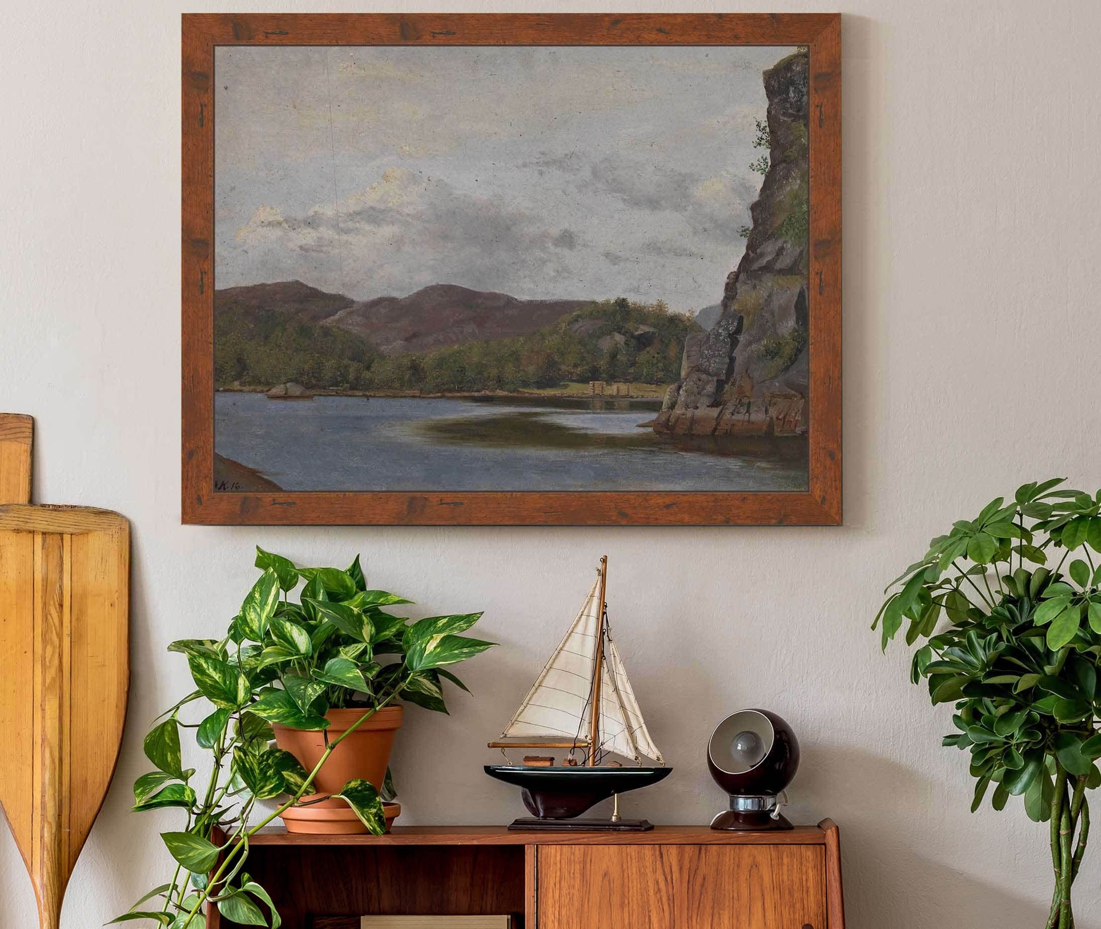 From The Coast Near Mandal by Adolph Tidemand - Image 3