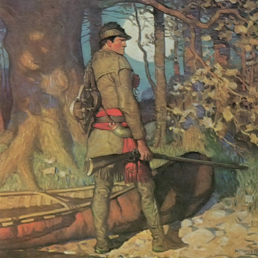 Fronteir Trapper By NC Wyeth - Image 5