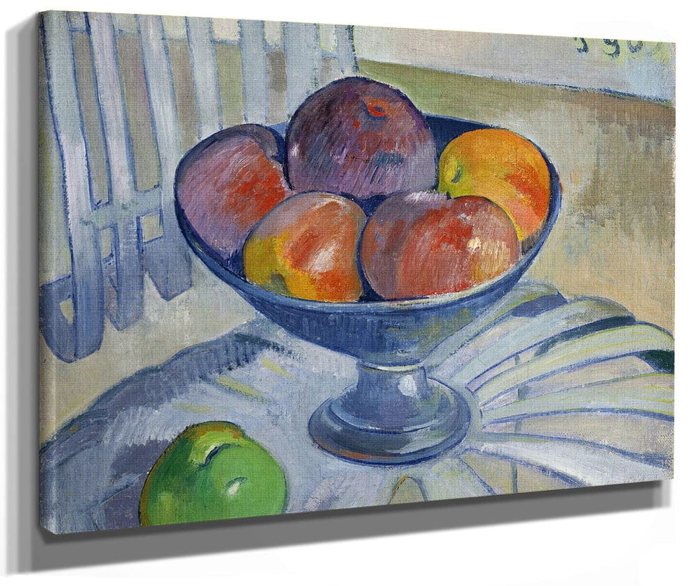 Fruit Dish On A Garden Chair By Paul Gauguin