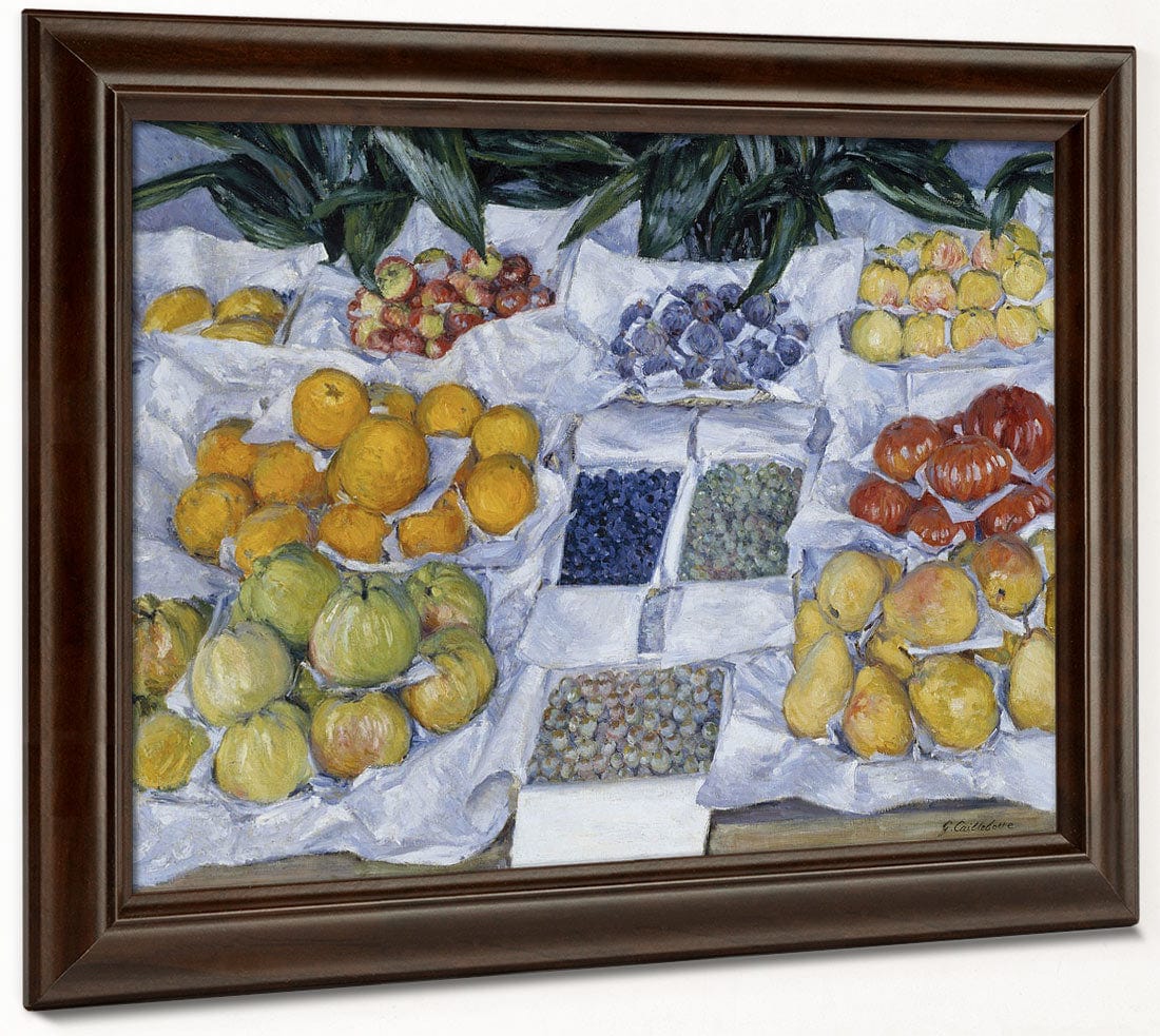 Fruit Displayed On A Stand By Gustave Caillebotte - Image 6