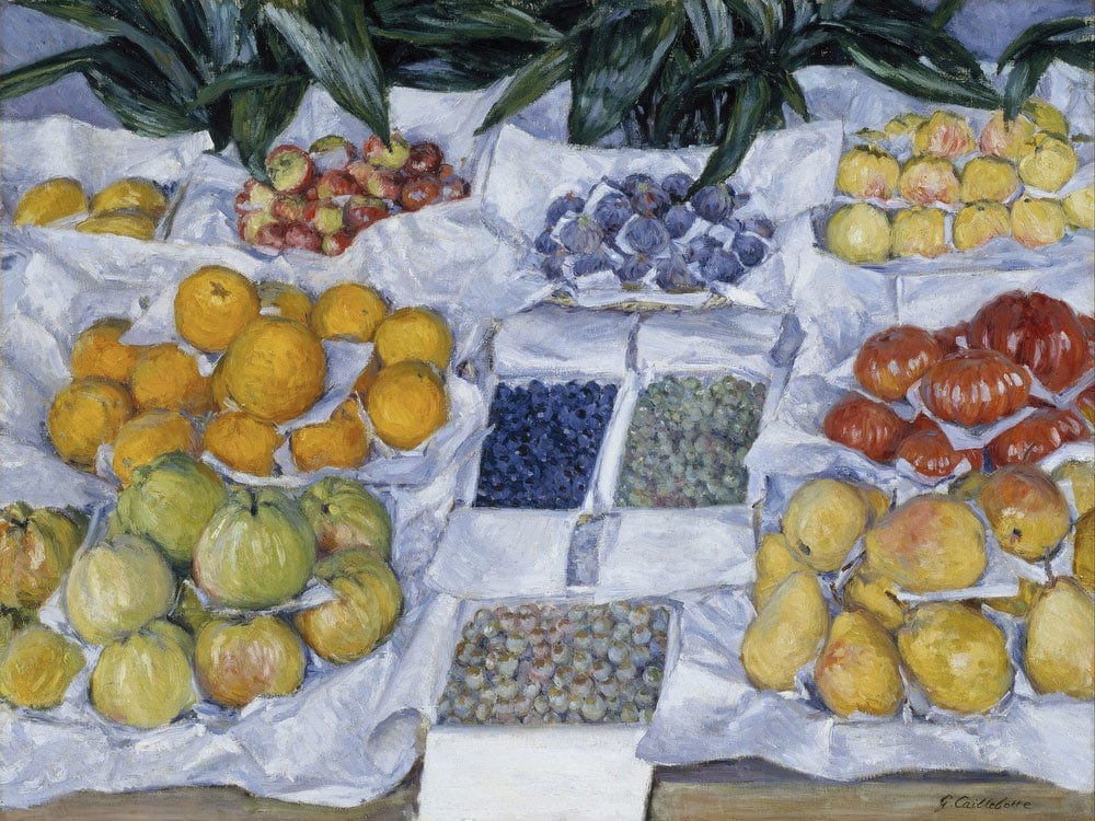 Fruit Displayed On A Stand By Gustave Caillebotte - Image 7