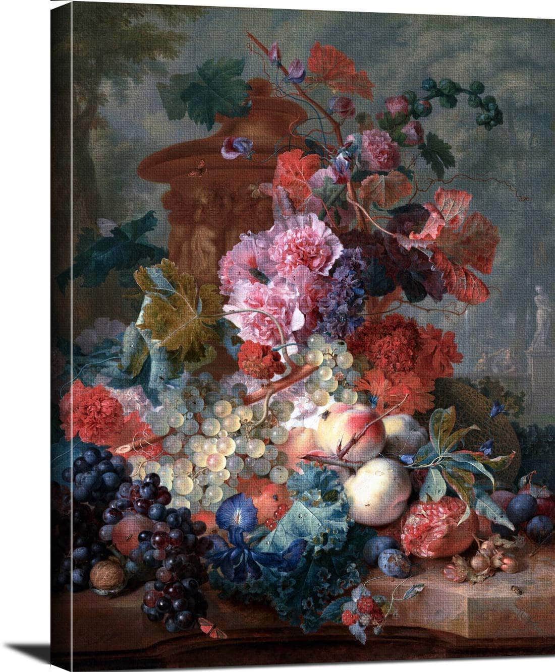 Fruit Piece Painting Jan Van Huysum Canvas Art - Image 3