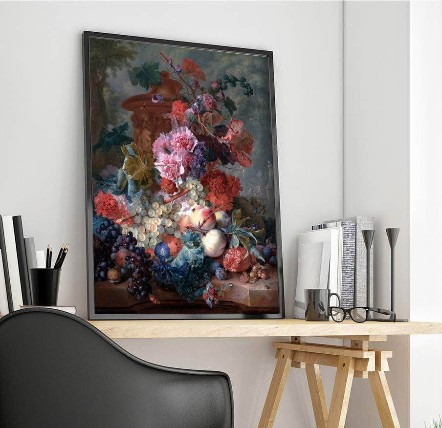 Fruit Piece Painting Jan Van Huysum Canvas Art - Image 4