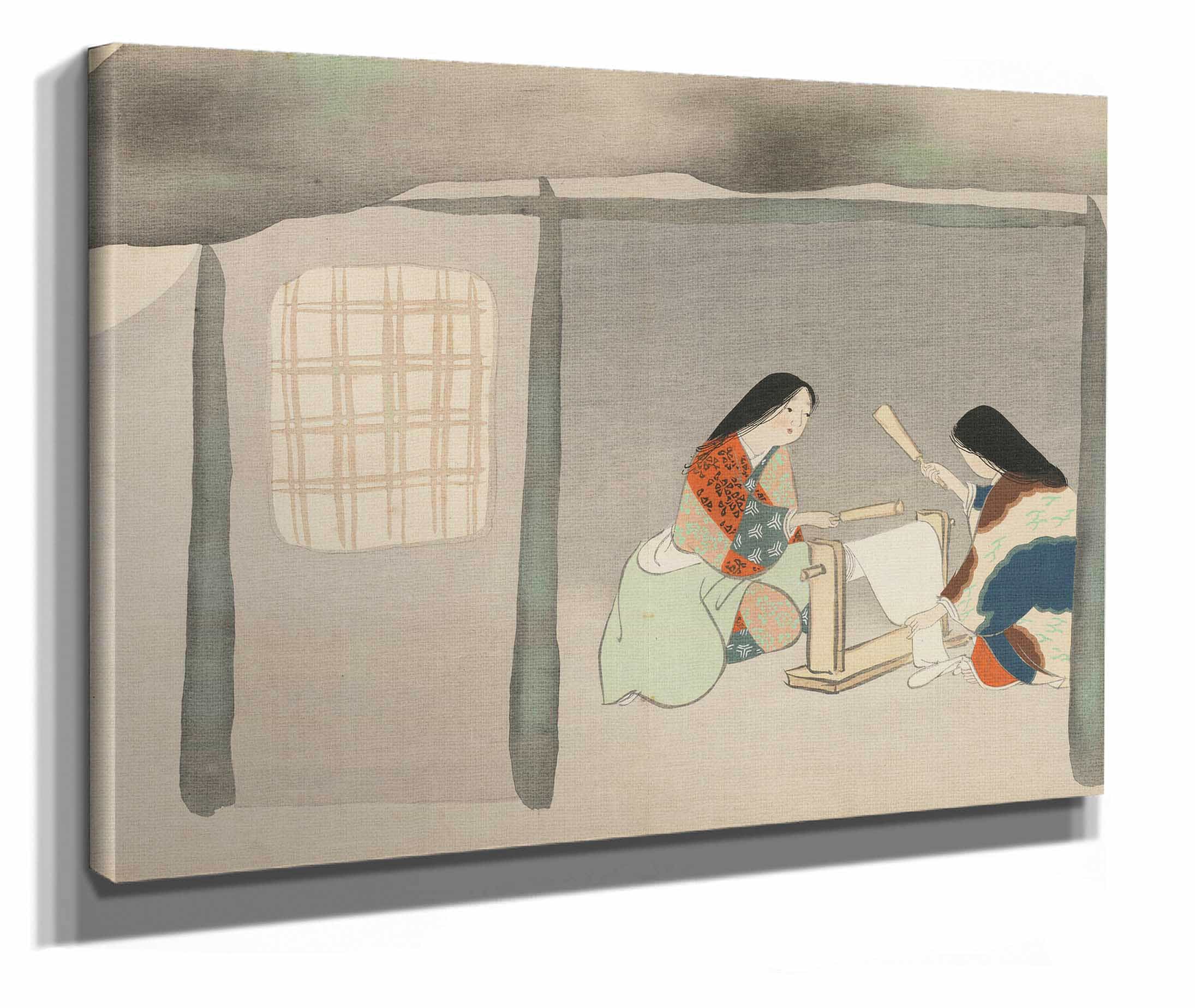 Fulling Silk Uchiginu by Kamisaka Sekka - Image 2