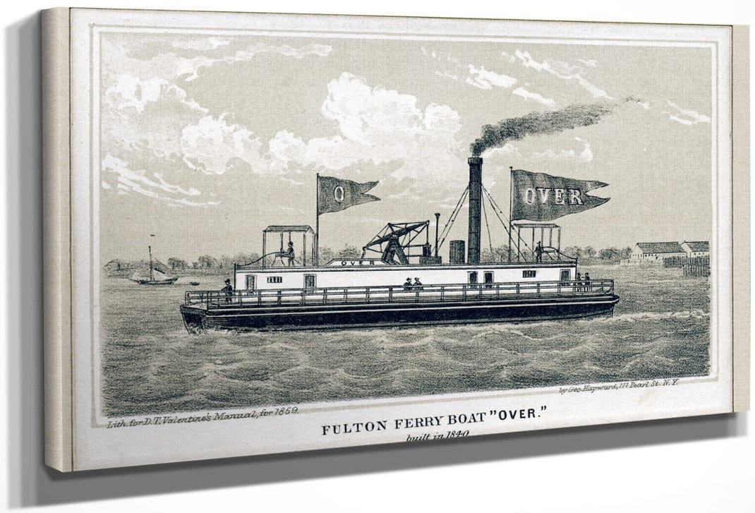 Fulton Ferry Boat Over By George Hayward