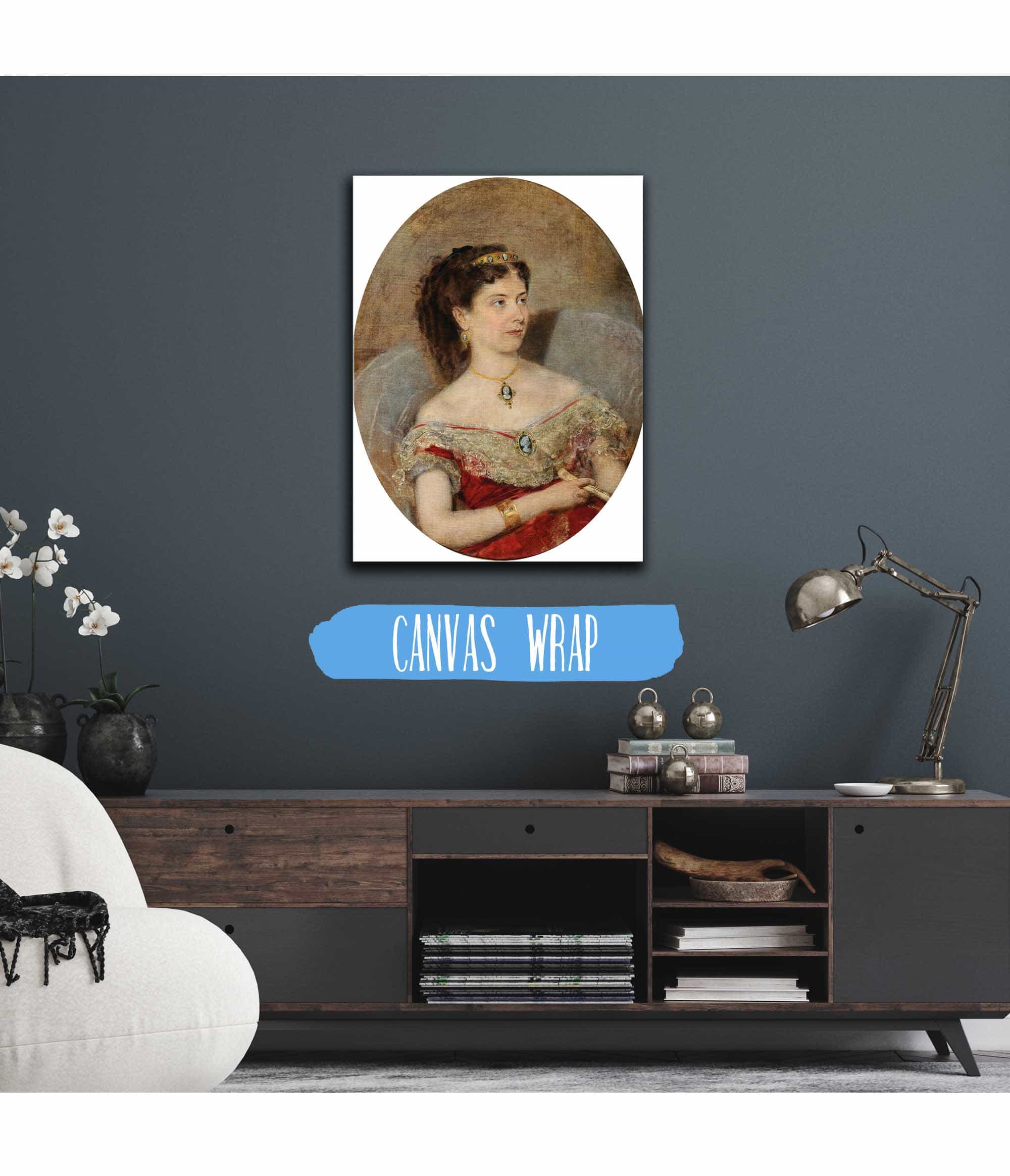 Furstin Maria Von Stackelberg by Anton Romako - Image 3