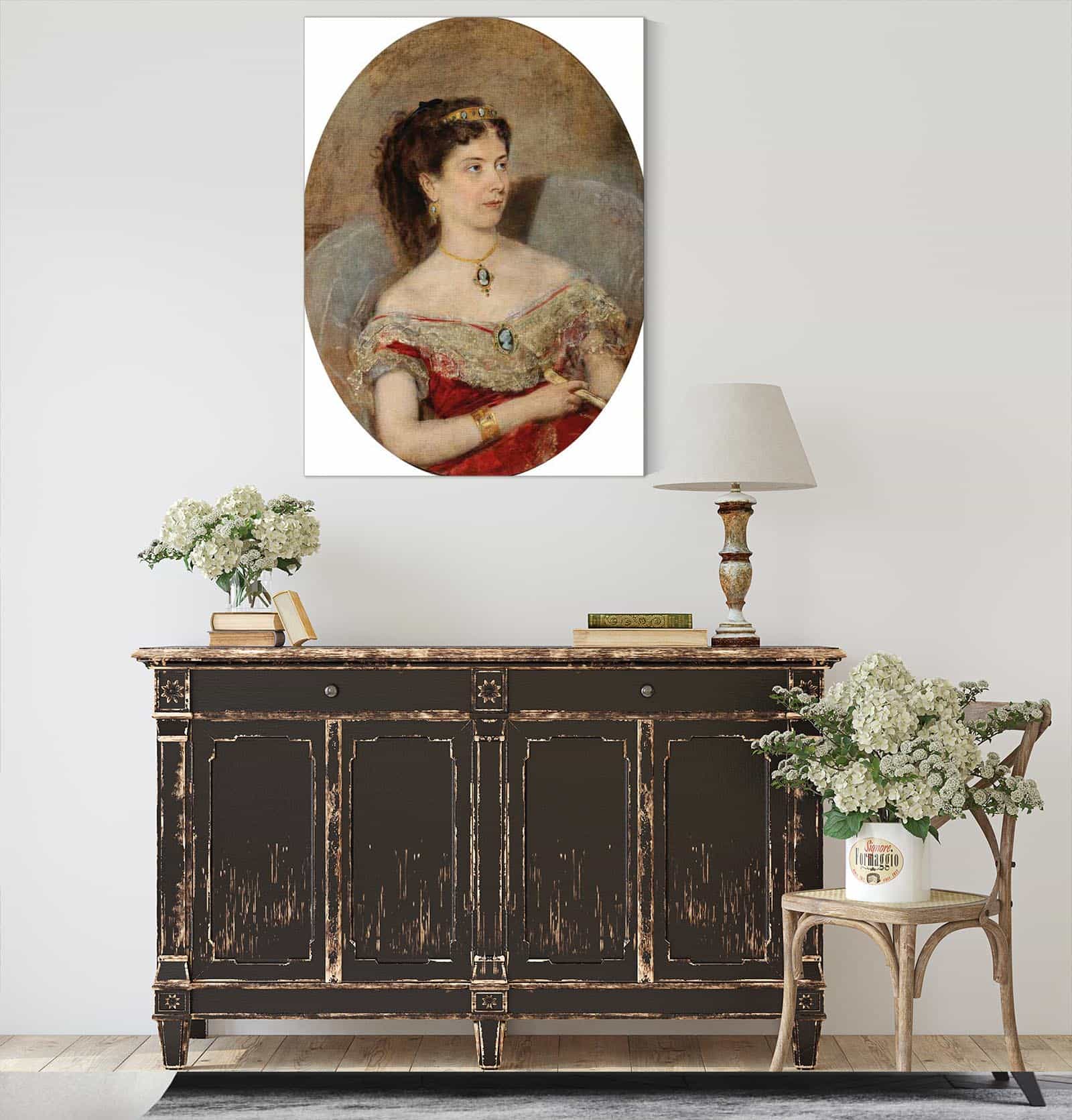 Furstin Maria Von Stackelberg by Anton Romako - Image 4