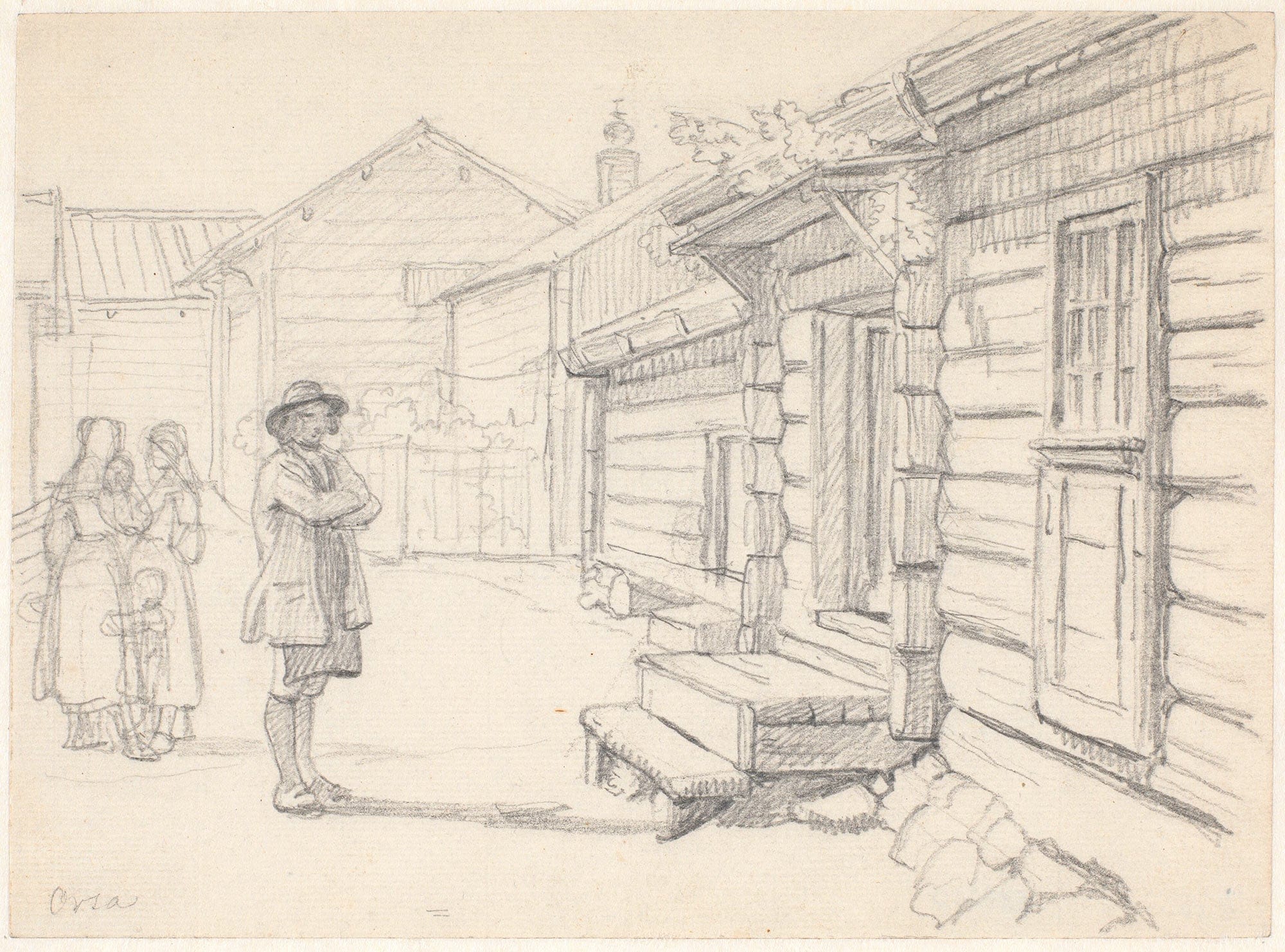 Gade I Orsa Dalarne by Wilhelm Marstrand