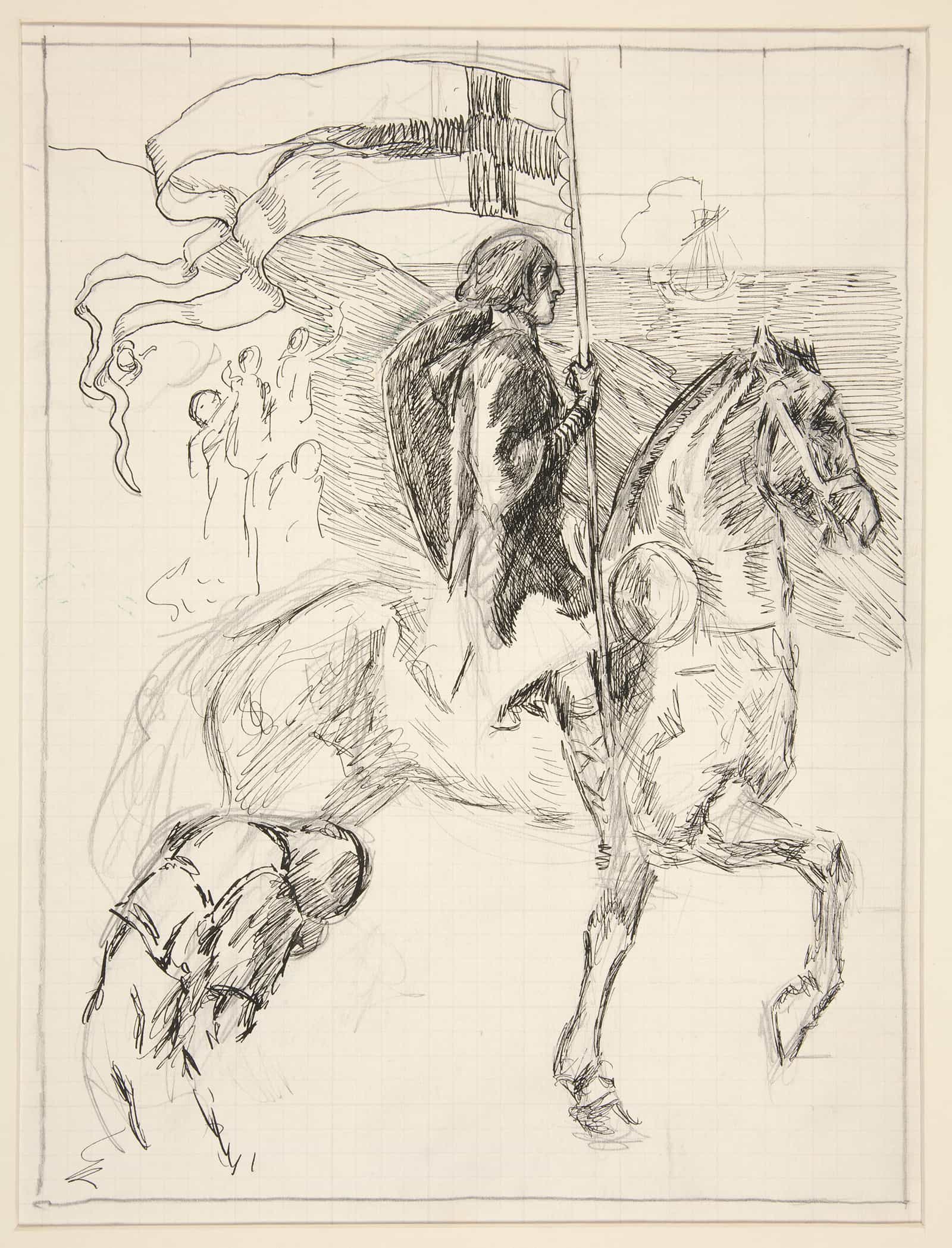 Galahad Departs Study For The Quest Of The Holy Grail by Edwin Austin Abbey - Image 2