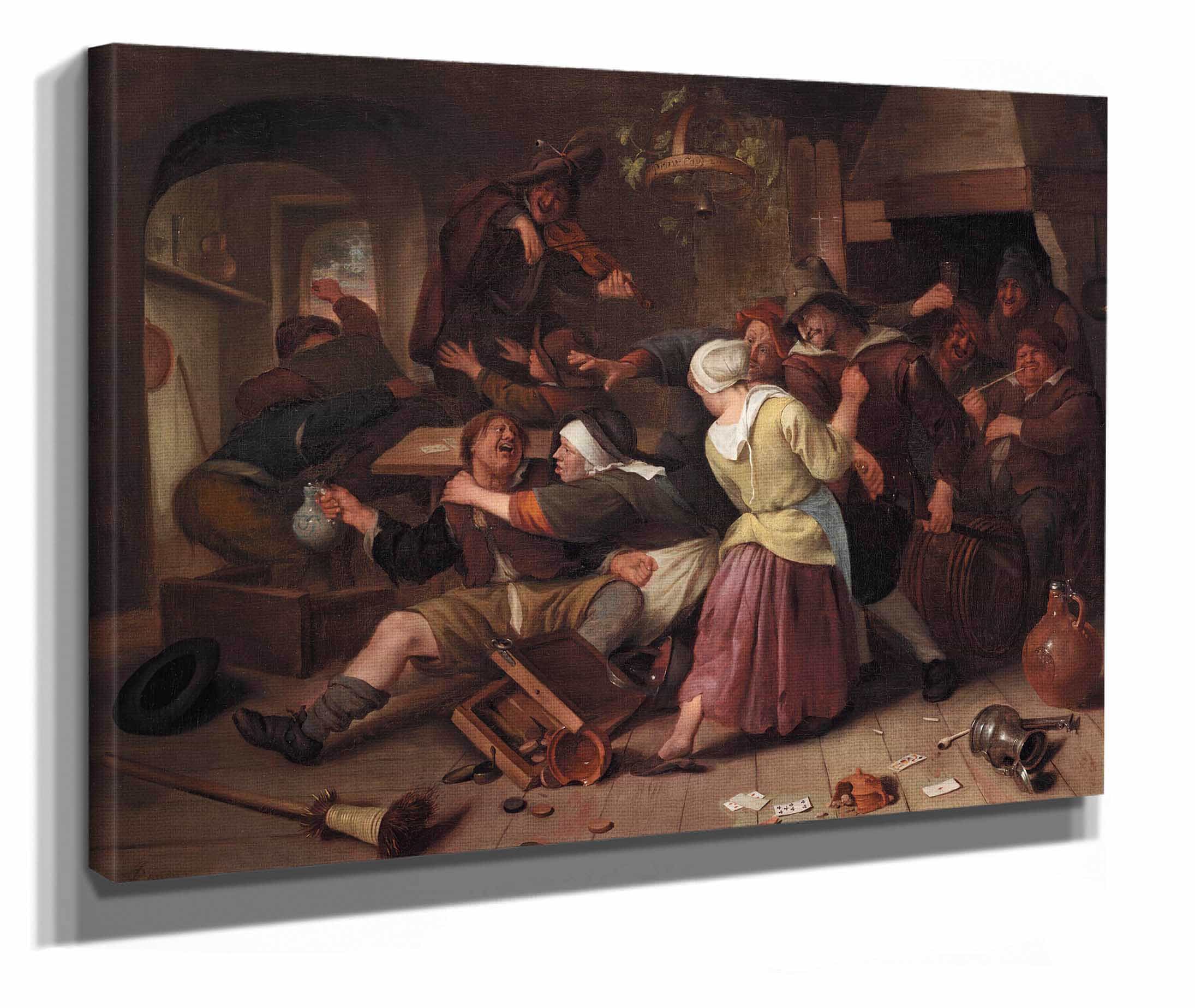Gamblers Quarreling by Jan Steen - Image 2