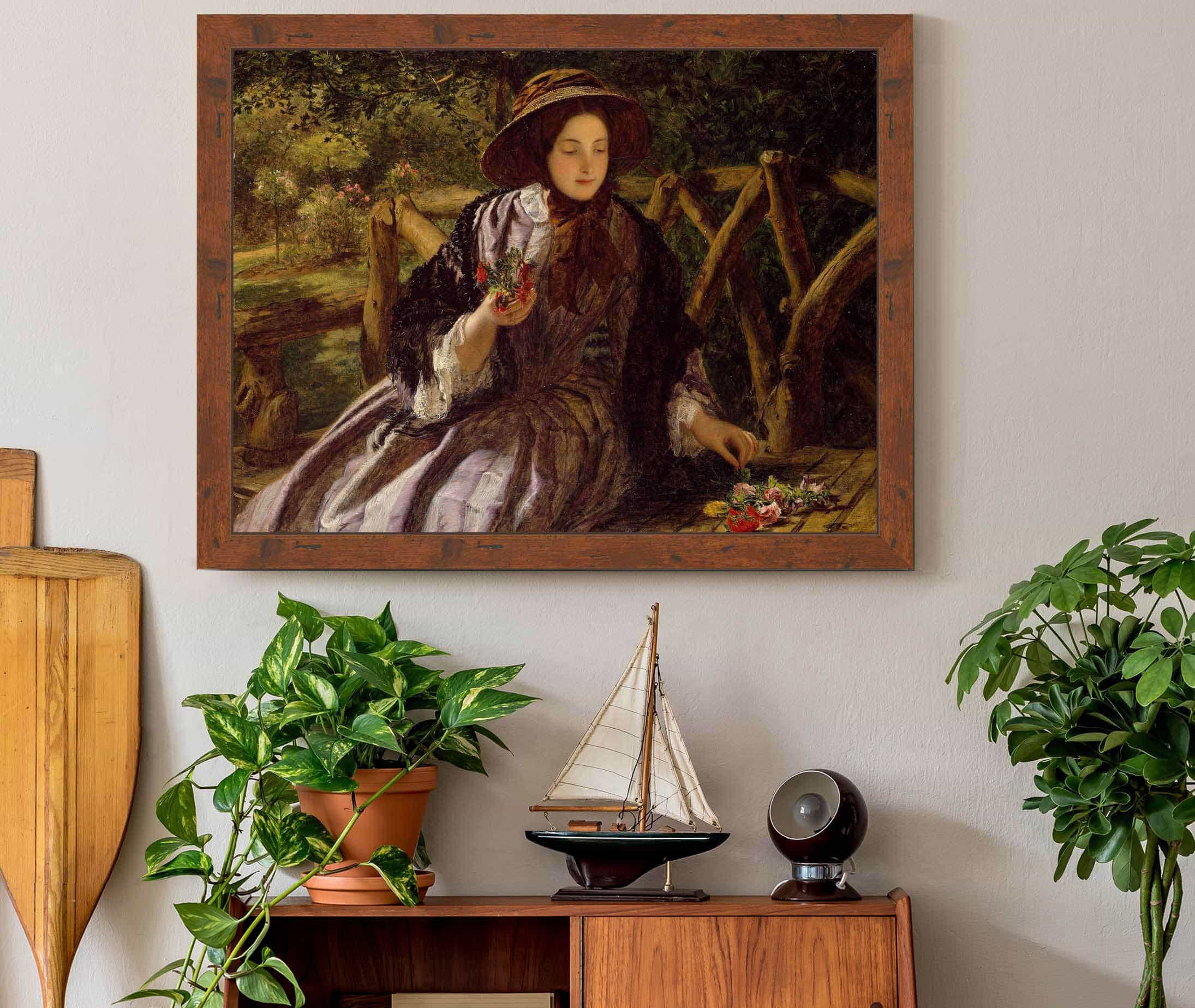 Garden Flowers Making A Posy by William Powell Frith - Image 3