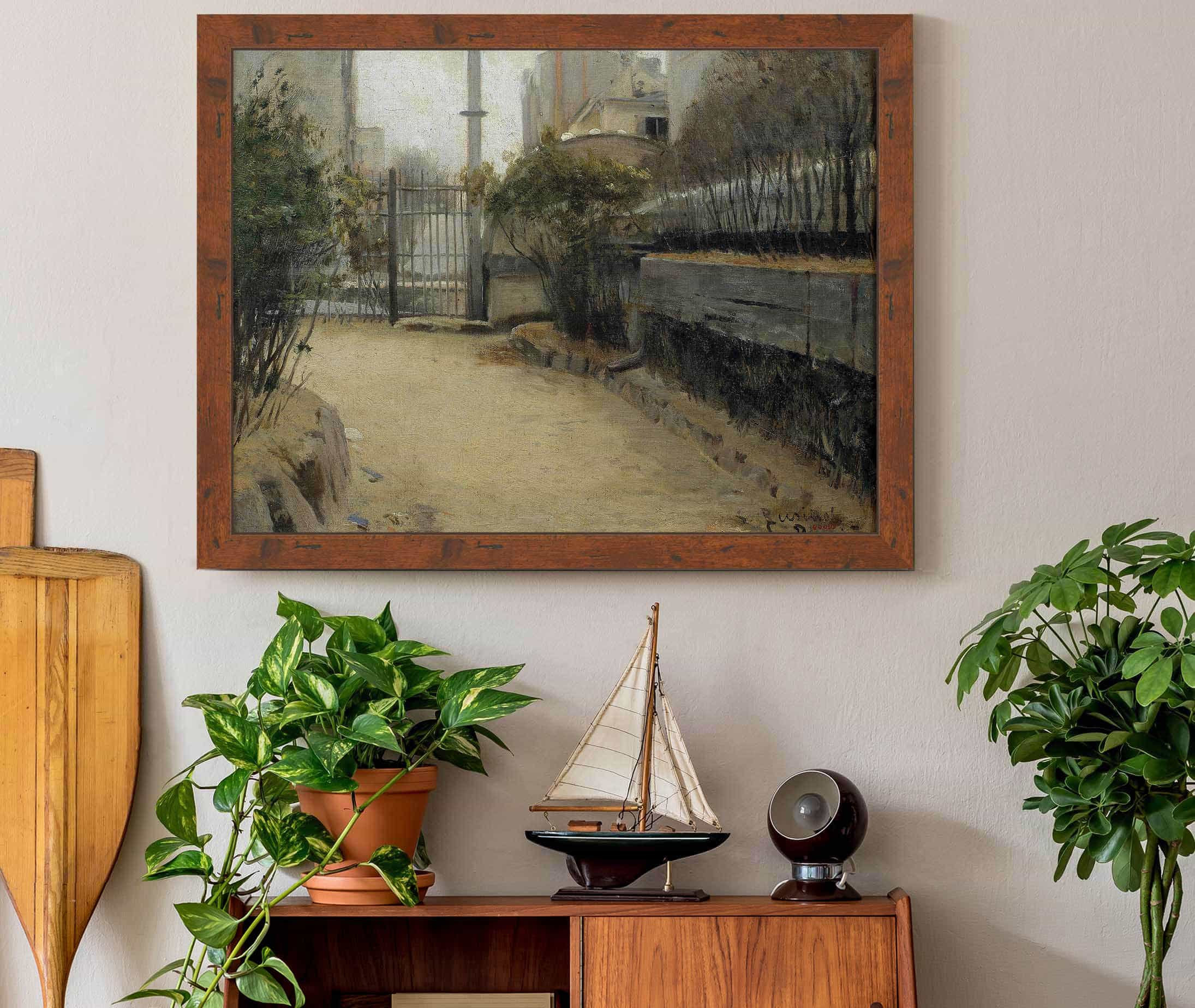 Garden Of Montmartre From Until by Santiago Rusinol - Image 3