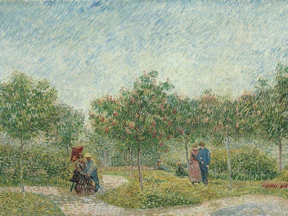Garden With Courting Couples Square Saint Pierre By Vincent Van Gogha - Image 7