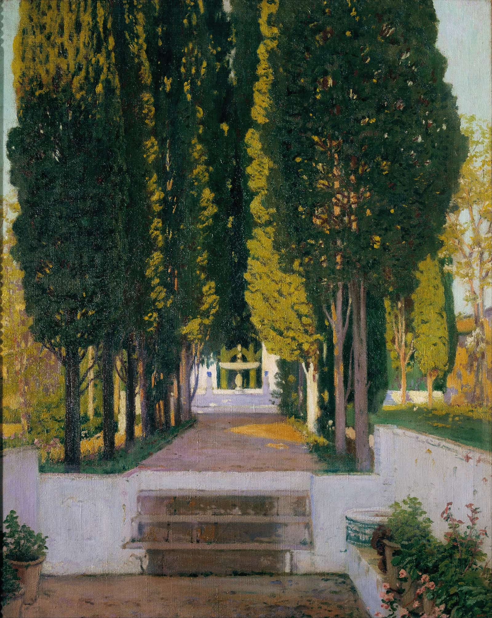 Gardens Of The Generalife by Santiago Rusinol - Image 4