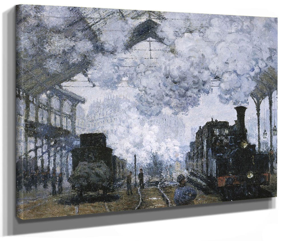 Gare Saint Lazare By Claude Monet