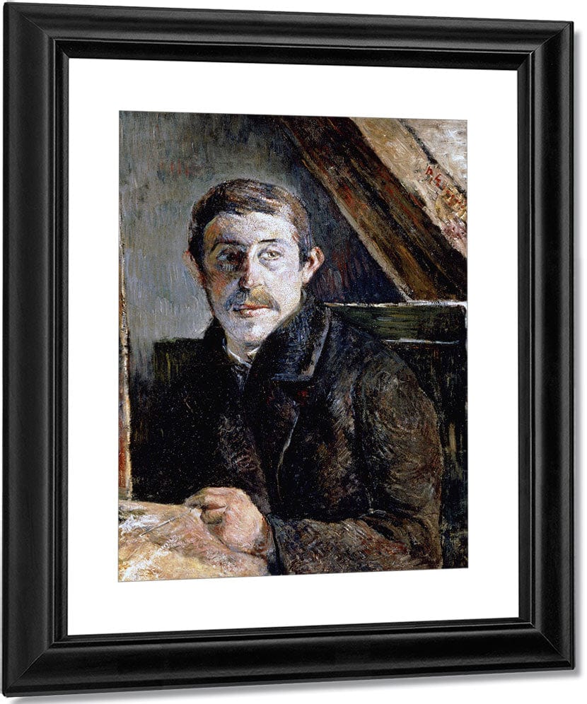 Gauguin Behind An Easel By Eugene Henri Paul Gauguin - Image 3