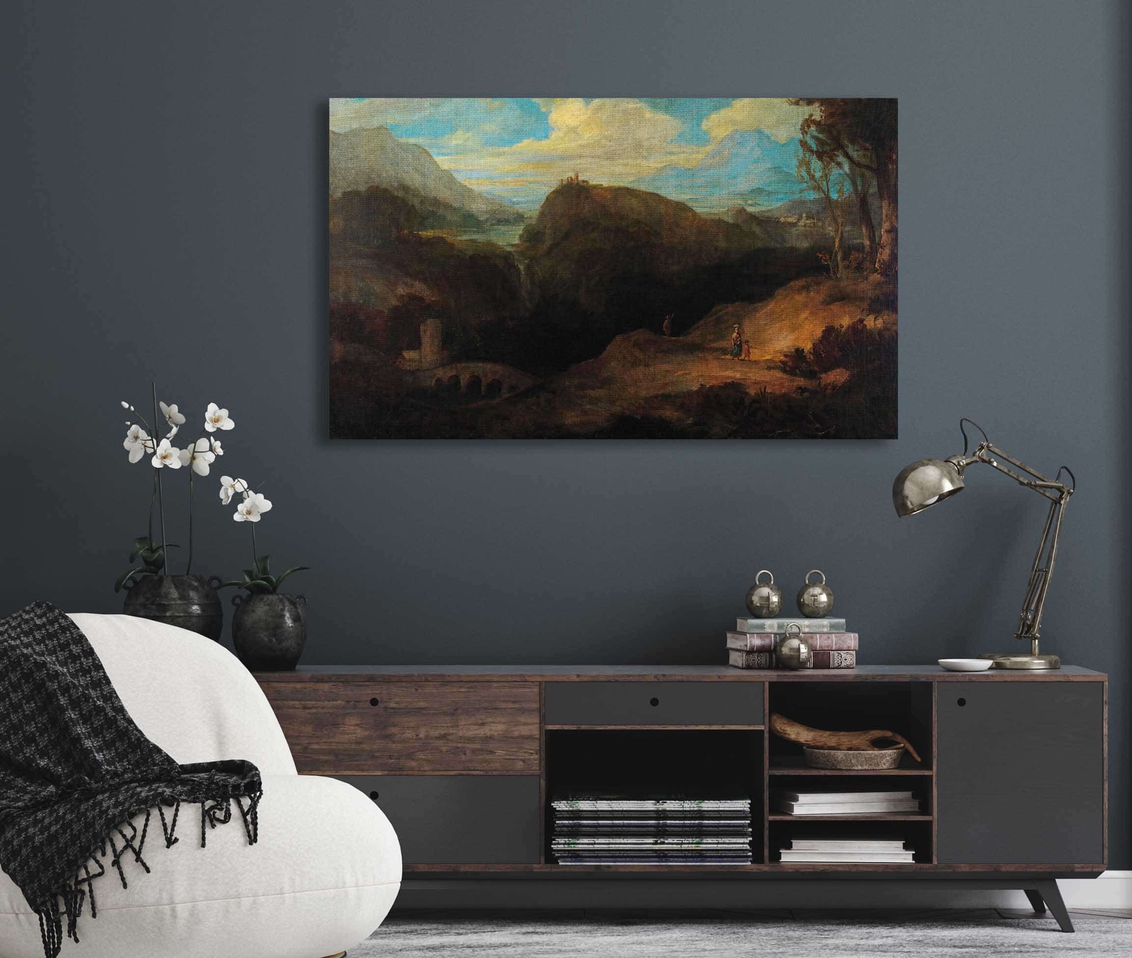 Gebirgslandschaft by Friedrich Von Amerling - Image 5