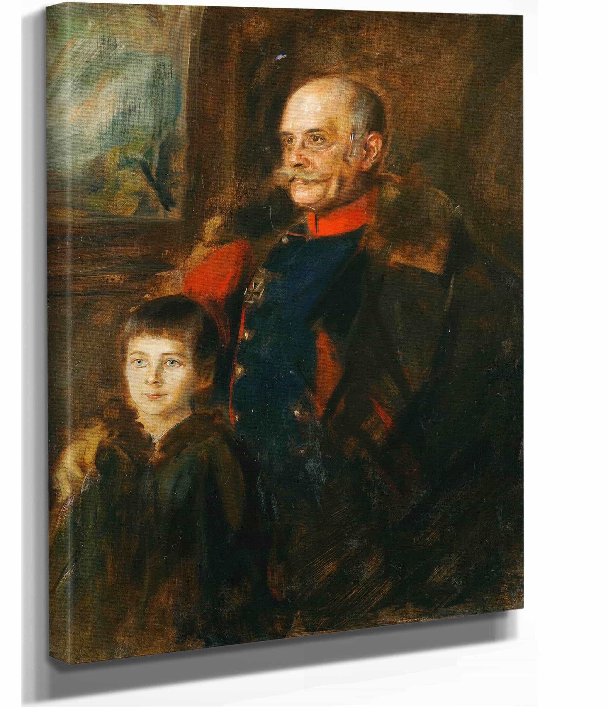 General Von Hartmann Und Sohn Hermann by Franz Von Lenbach - Image 2