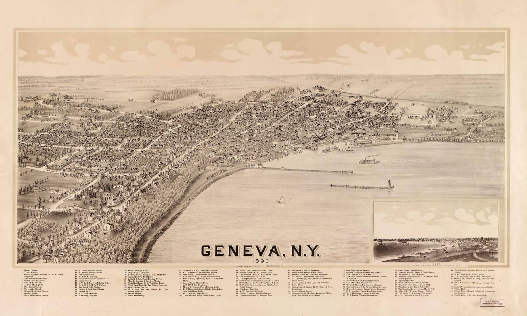 Geneva Ny 1893 State Of New York - Image 4