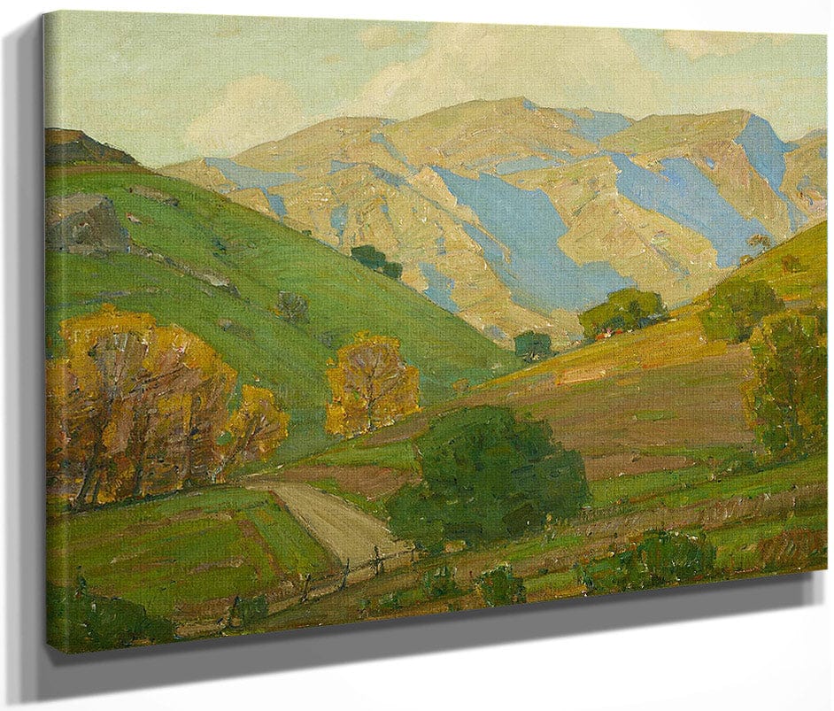 Gentle Evening Bendeth By William Wendt