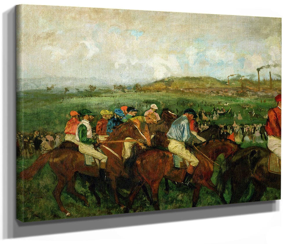 Gentlemen Race. Before The Departure By Edgar Degas